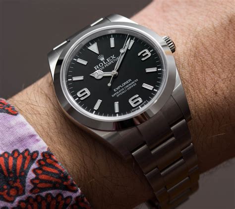 rolex explorer 39mm on wrist|rolex explorer 39mm price.